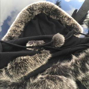 🧥🎉HP! 💯% Cashmere & Fox La Fiorentina Cape 2 Live In NIP